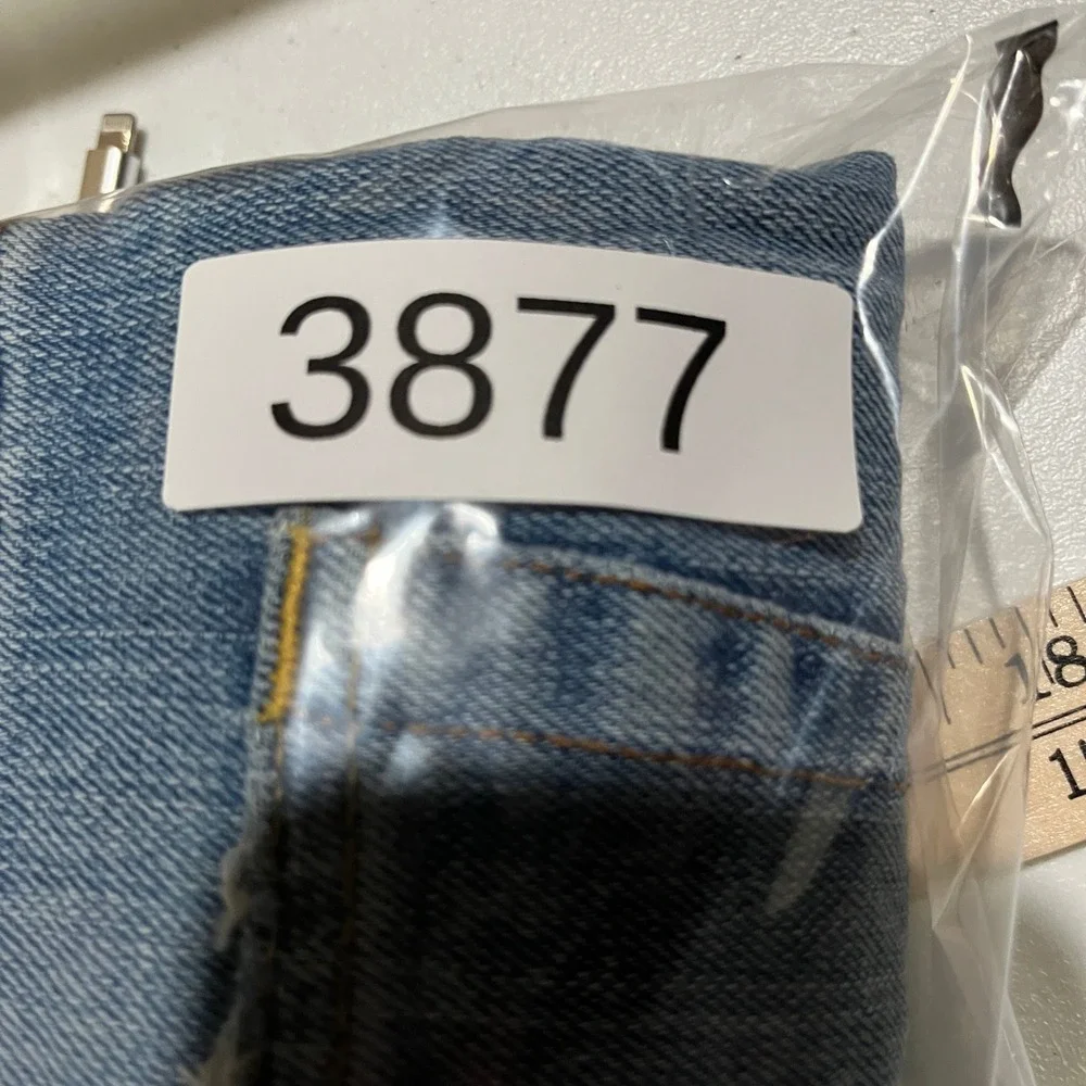 Lucky Brand Jeans Mens 32 Blue Straight Leg Short Distressed Dungarees Denim‎